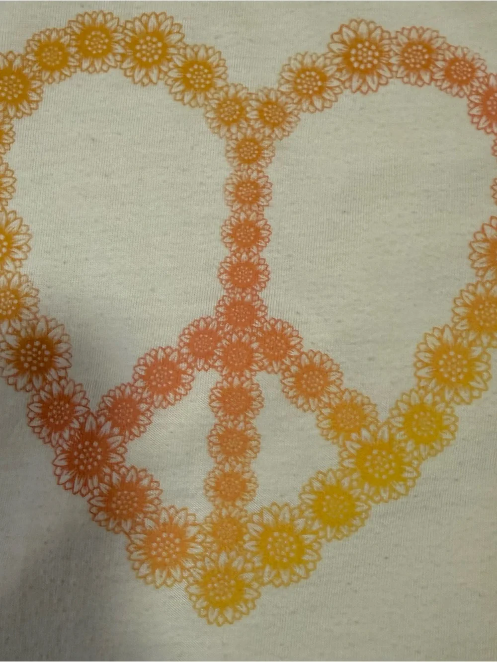 Carter's Girl Sz 8 2pc Set Yellow Short Sleeve Top And Leggings Heart Peace